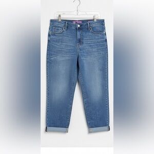 Gloria Vanderbilt Cuffed Boyfriend Jean Mid Rise